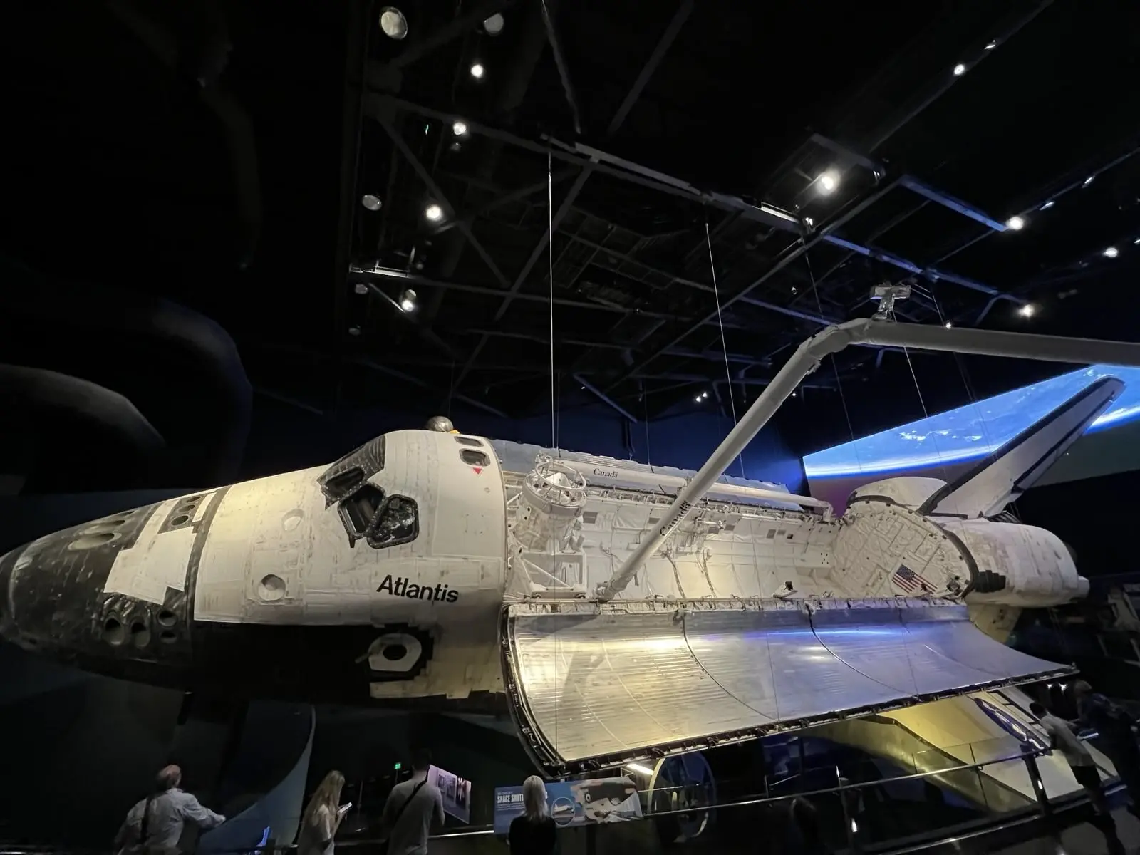 Space Shuttle Atlantis on display