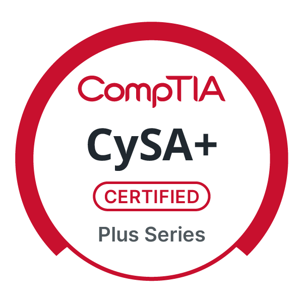 CompTIA CySA+ - Cybersecurity Analyst certification badge